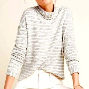 AMADI Anthropologie Mirielle Mock Neck Sweater Sz XS #281J